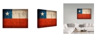 Trademark Global Red Atlas Designs 'Chile Distressed Flag' Canvas Art - 32" x 24"